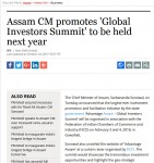 Assam CM promotes 'Global Investors Summit' to be held next year 